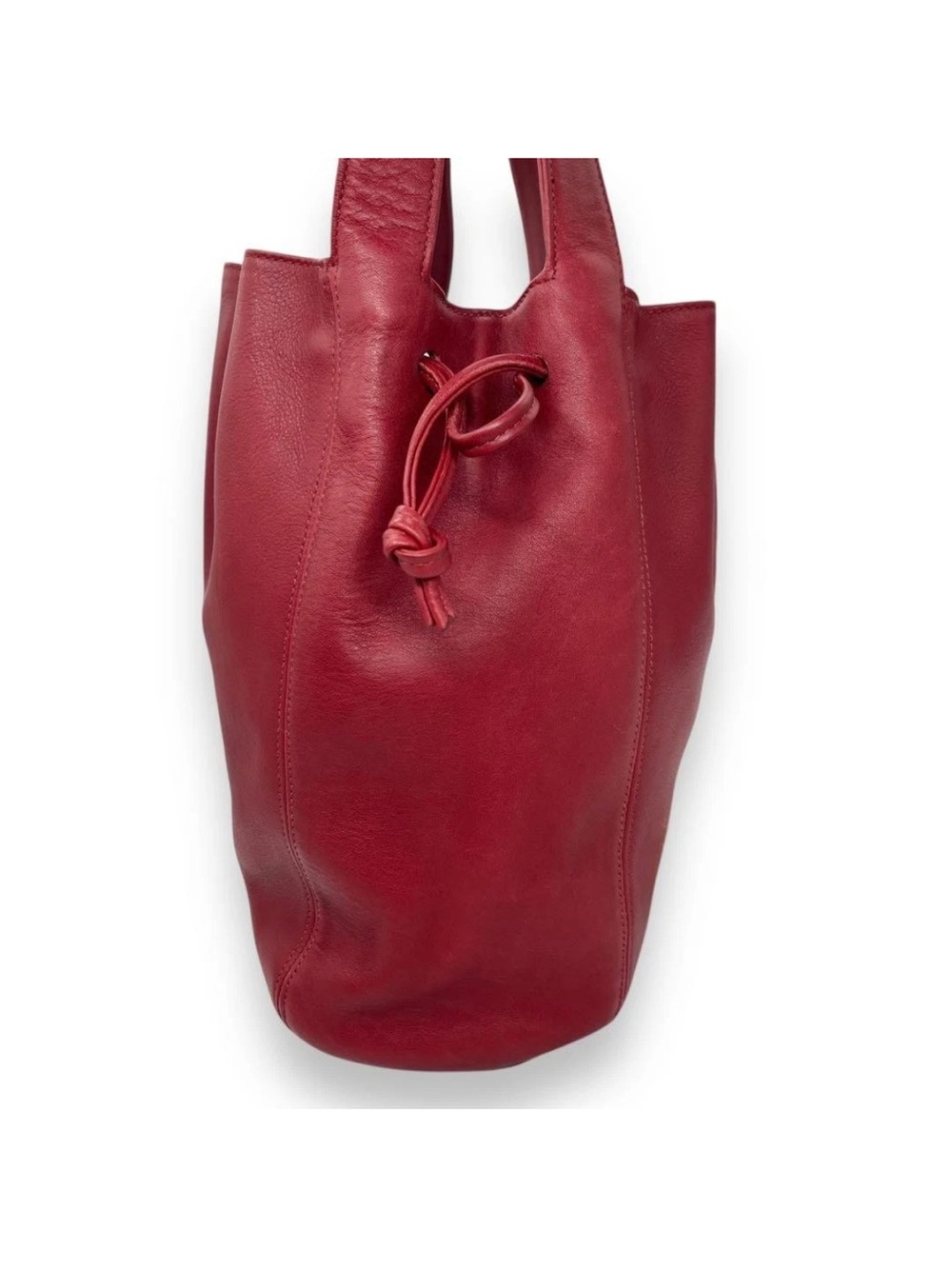 Vintage Coach 4180 Lexington Drawstring Bucket Bag in Red - Picture 6 of 11